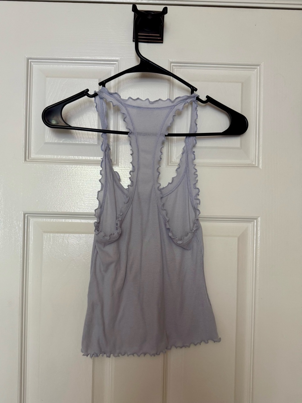 Free People Ruffle Racerback Tank - Light Lavender - Picture 2 of 3